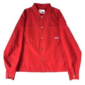 EPTM Green Contrast Stitch Work Jacket XL NWT Utility Coat RARE  Deadstock